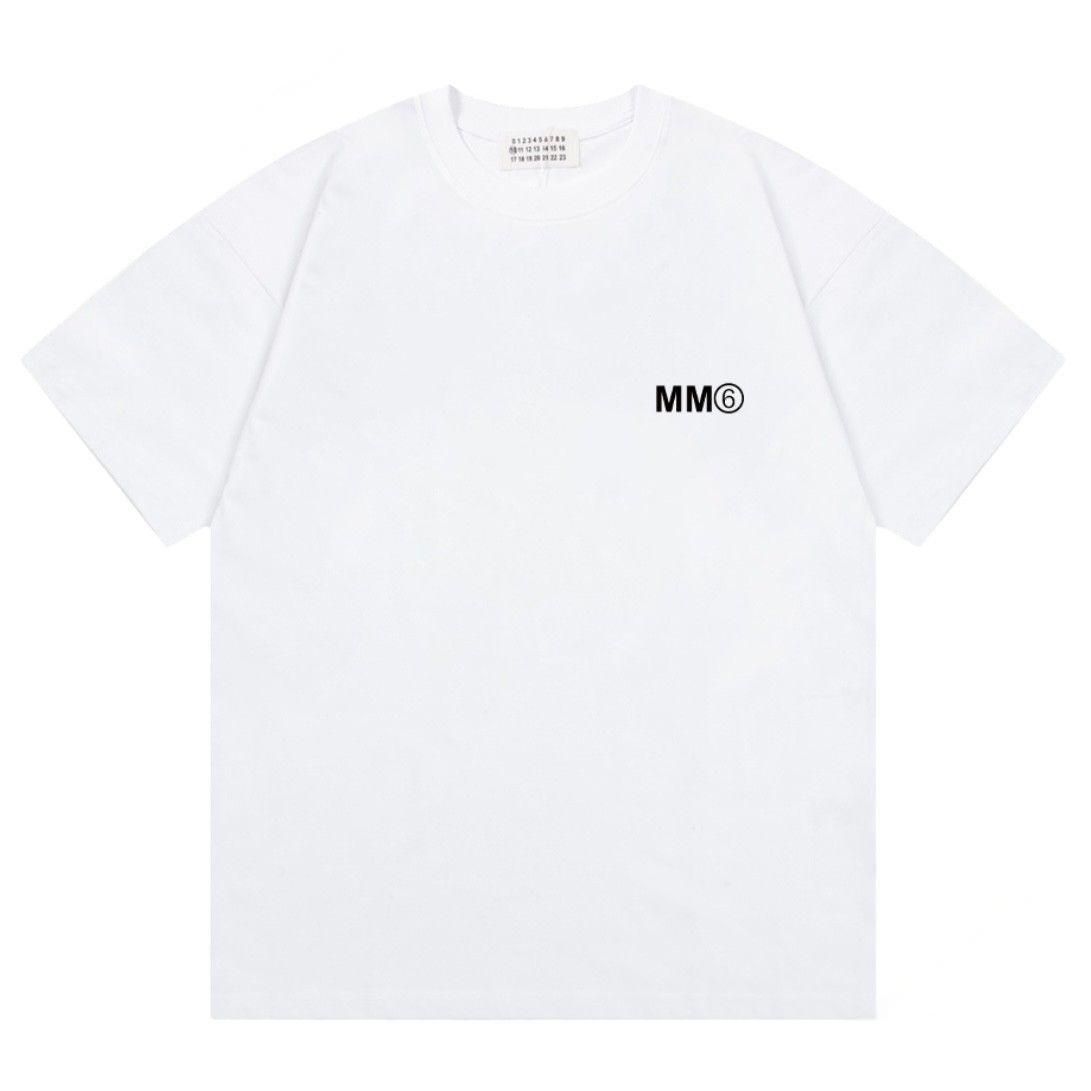 ◆MM6 Maison Margiela◆ ホワイト コットン半袖Tシャツ T-SHIRT | MM6 Maison Margiela(エムエムシックス メゾン