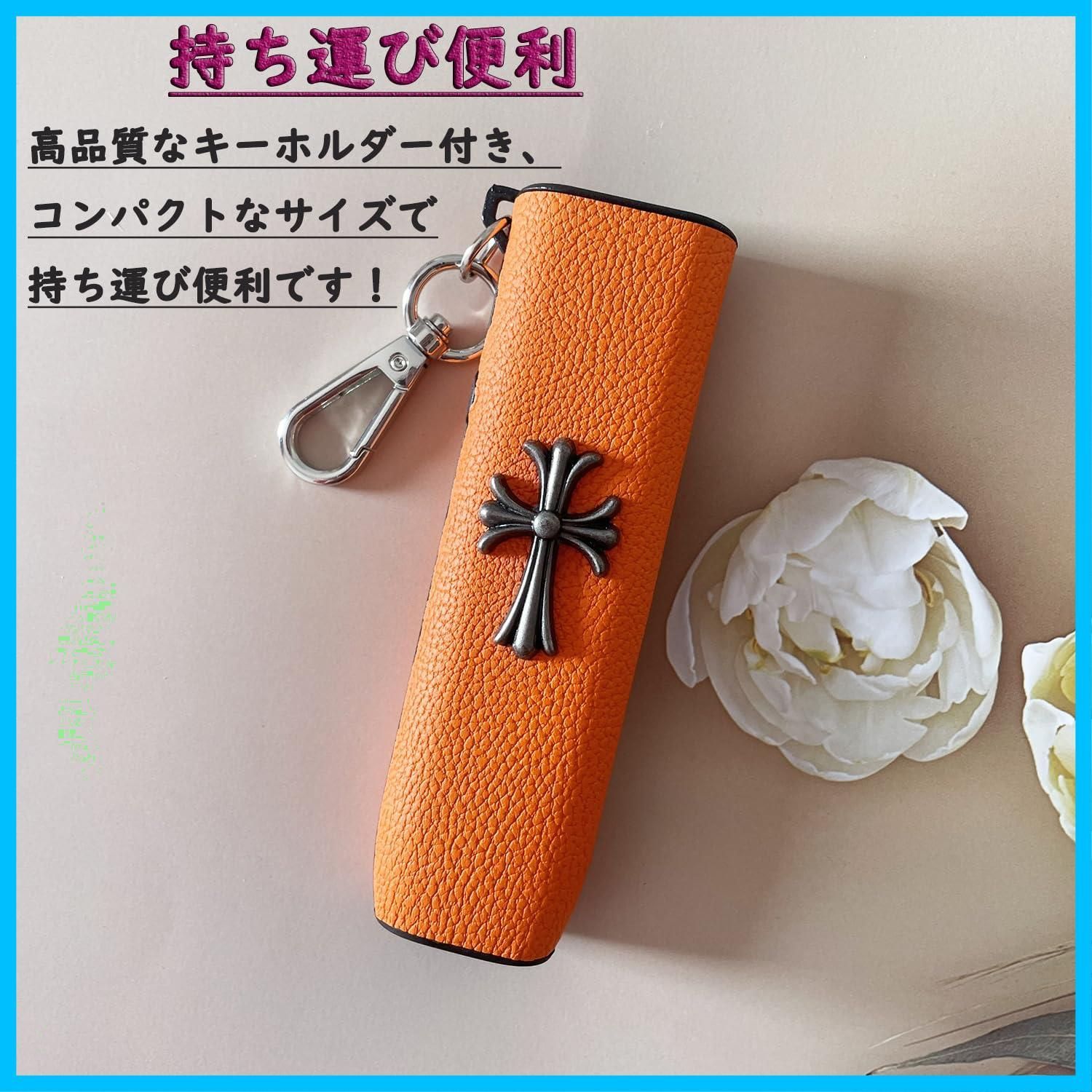 IQOS ILUMA ONE用レザーケース オレンジ 極フィット - メルカリ