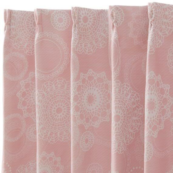 裏地付き遮光2級・遮熱カーテン(メリア アイボリー 2サイズセット販売