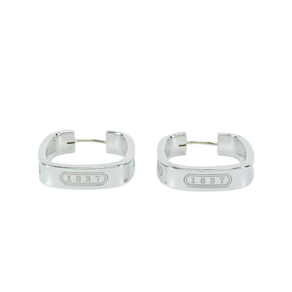 ティファニー 1837 スクエアピアス シルバー SV 925 □美品□ ティファニー 1837 スクエアピアス シルバー SV 925