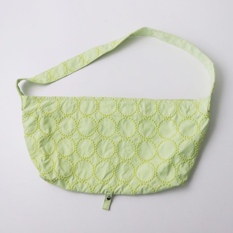 minä perhonen 刺繍ボディバッグ イエロー（美品）