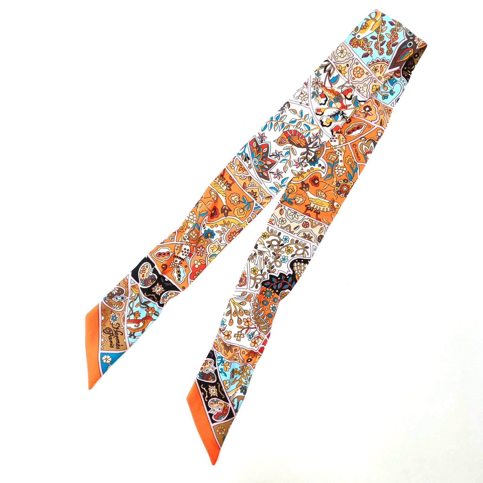 可愛い超美品！】HERMES エルメス ツイリー パリジェンヌ ダーク