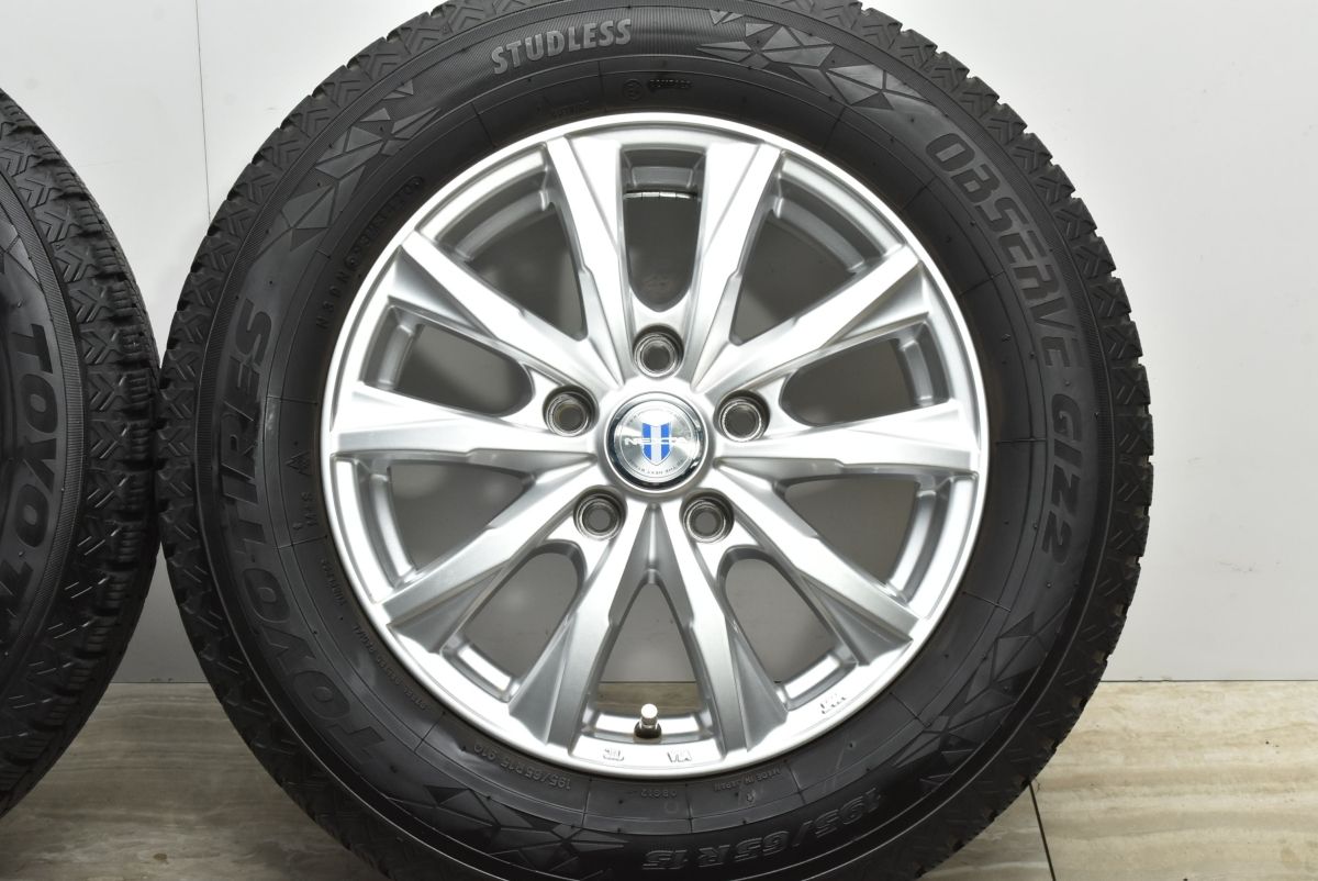 程度良好】NEXTA 15in 6J +43 PCD114.3 トーヨー オブザーブ GIZ2 195 