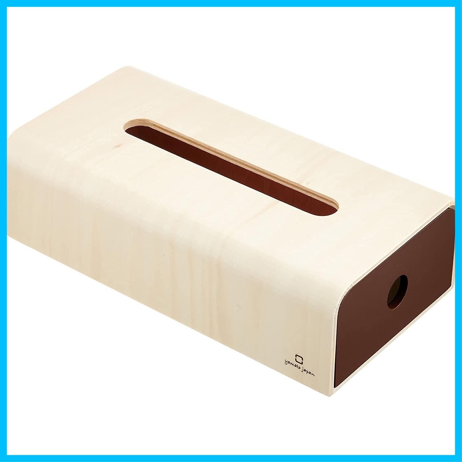 【人気商品】D12.5 H6.5 サイズ：約W24 Br YK15-107 ソフトパック用ティッシュケース ヤマト工芸