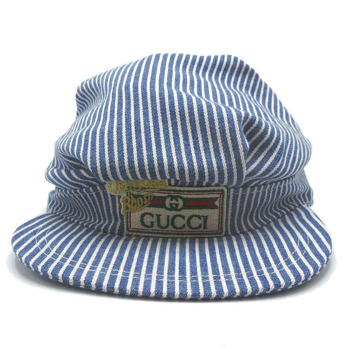 グッチ 帽子 キャスケット GUCCI CHILDREN S ヴィンテージ風 ストライプ 753407 3HATX 4100 M ブティックライン ジュニア レディース