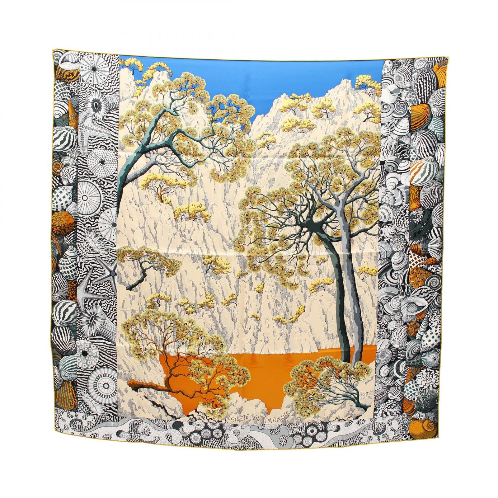 HERMES HERMES エルメス カレ90 Sieste au Paradis 天国のシエスタ 