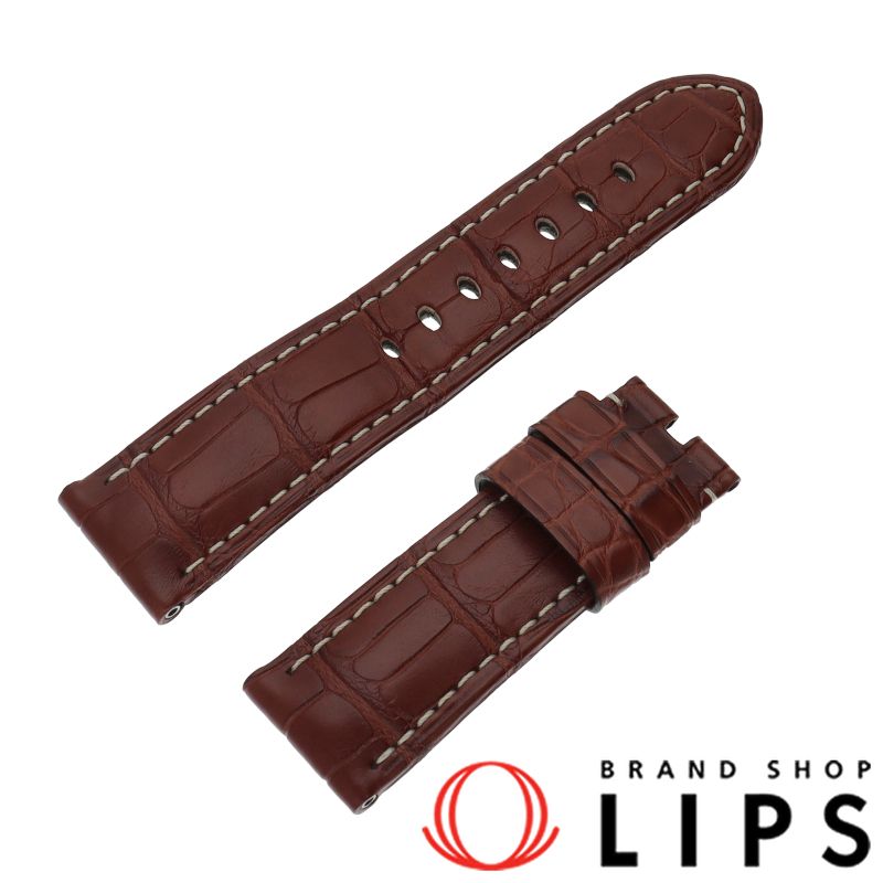 パネライ パネライ 革ベルト 24mm-22mm アリゲーター メンズ時計 美品