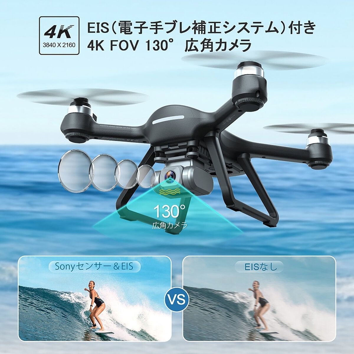 4Kカメラ付き