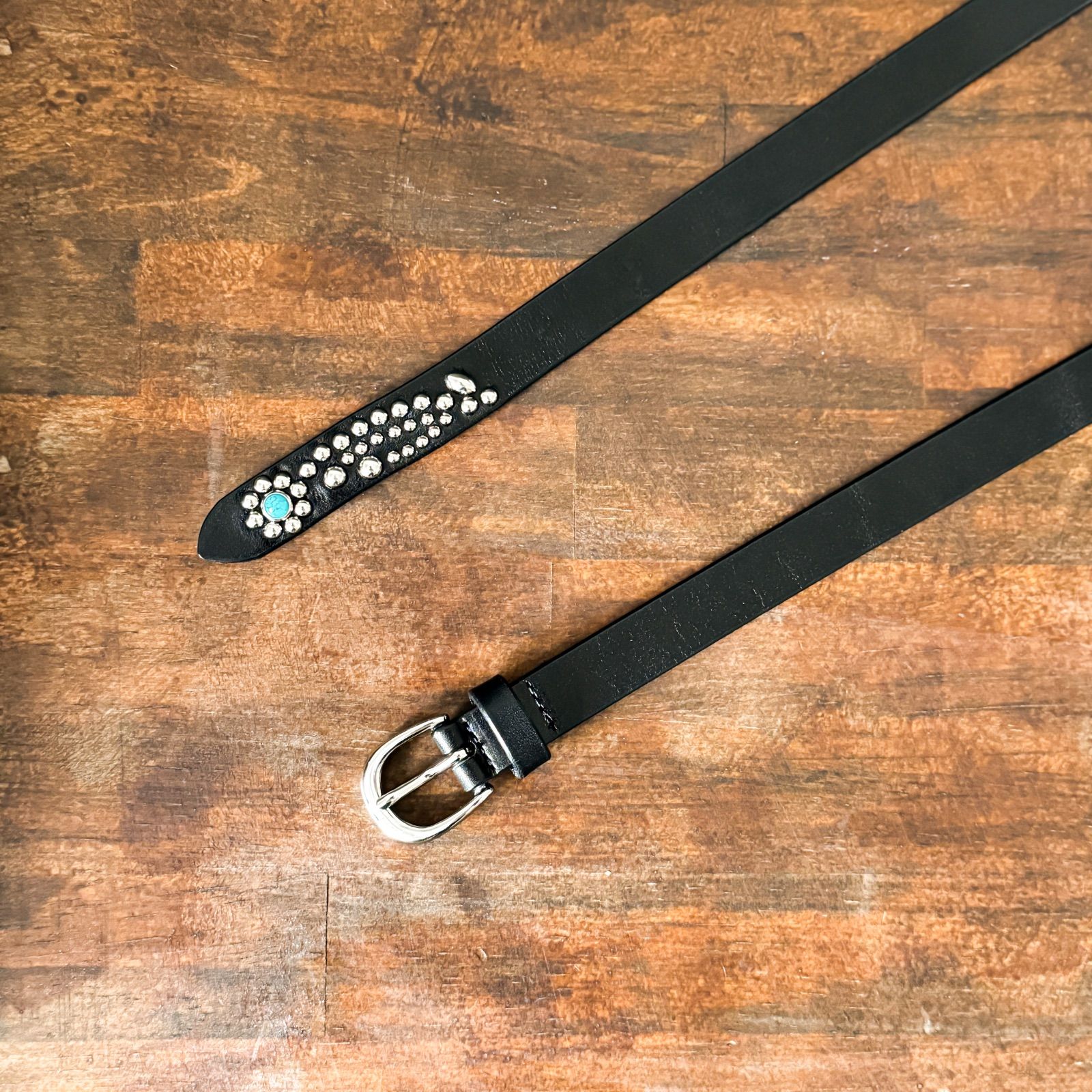 スタッズナローベルトフラワー αTK18mm