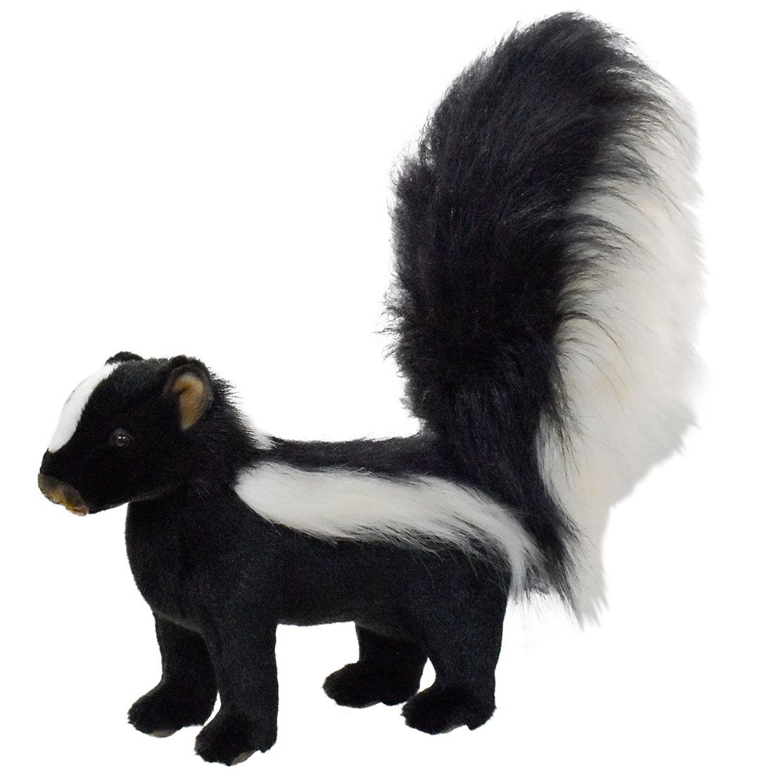 HANSA 4007 スカンク 45 全長：45cm SKUNK STANDING  BH4007  ぬいぐるみ ハンサ 動物 犬 猫 鳥 うさぎ ペンギン アニマル 置物 人形 フィギュア 大きい 実物大 大型