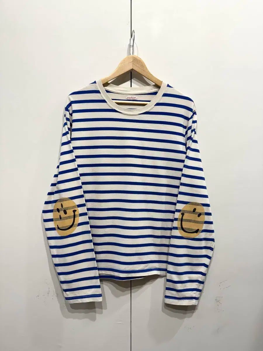 KAPITAL(キャピタル) ボーダー ジャージ クルー ロング Tシャツ キナリ 