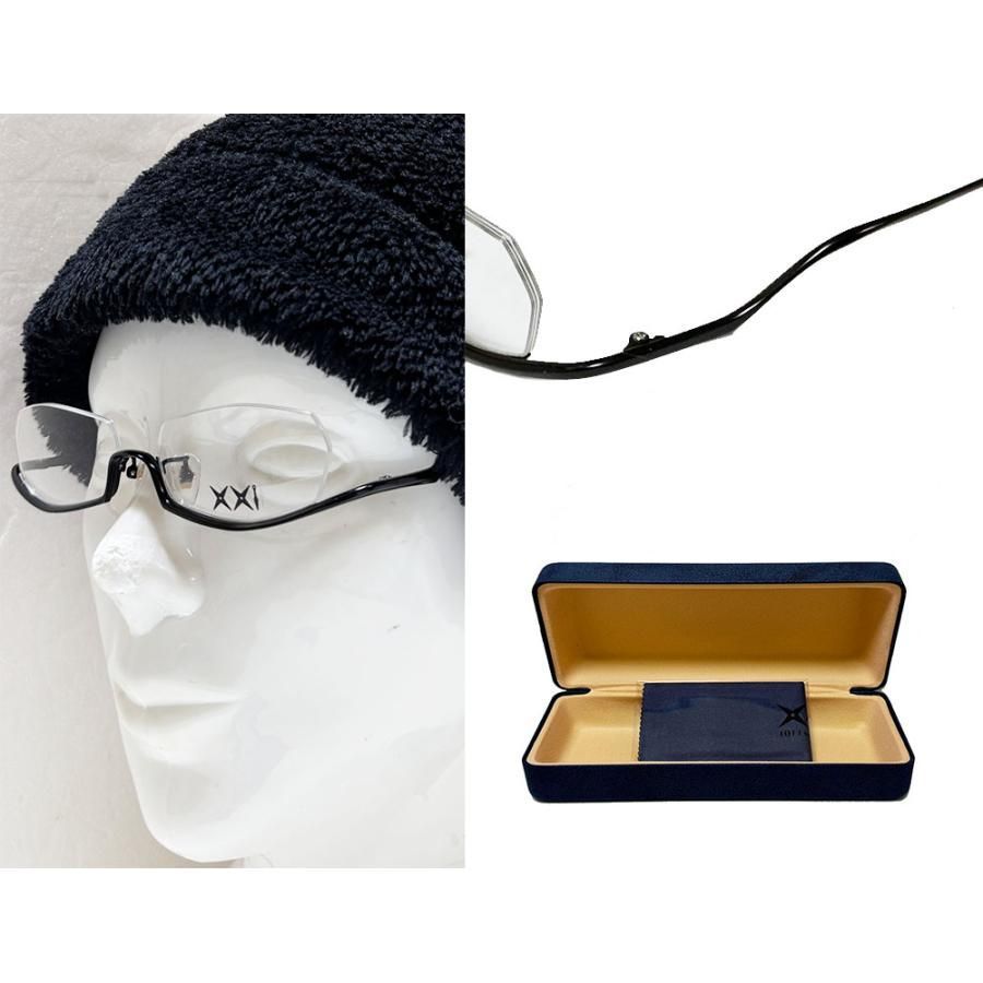 1011 by junkoga 7e アンダーリム　美品 1011 by JunKoga】旧レスザンヒューマン 7e 195special ブラック