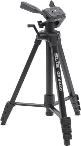 おは スリック SLIK アルミ三脚 GX 6400 4段伸縮タイプ 全高154cm