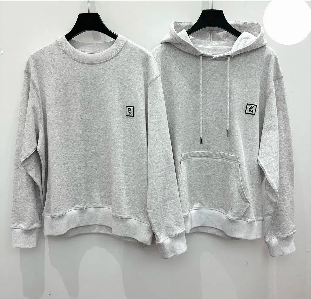 【雷市場（ポンジャン）商品韓国直送】 WOOYOUNGMI(ウーヨンミ) 24ss バックロゴ フード 新品 グレー