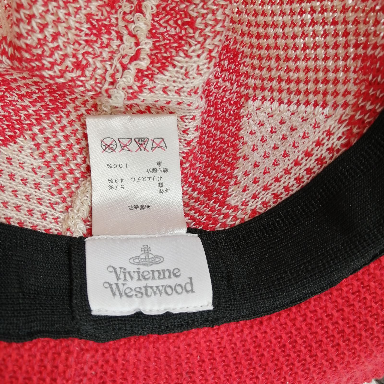 ヴィヴィアンウエストウッド　中折れ帽子　ハット　サイズS〜M ☆Vivienne Westwood ヴィヴィアンウエストウッド 中折れハット