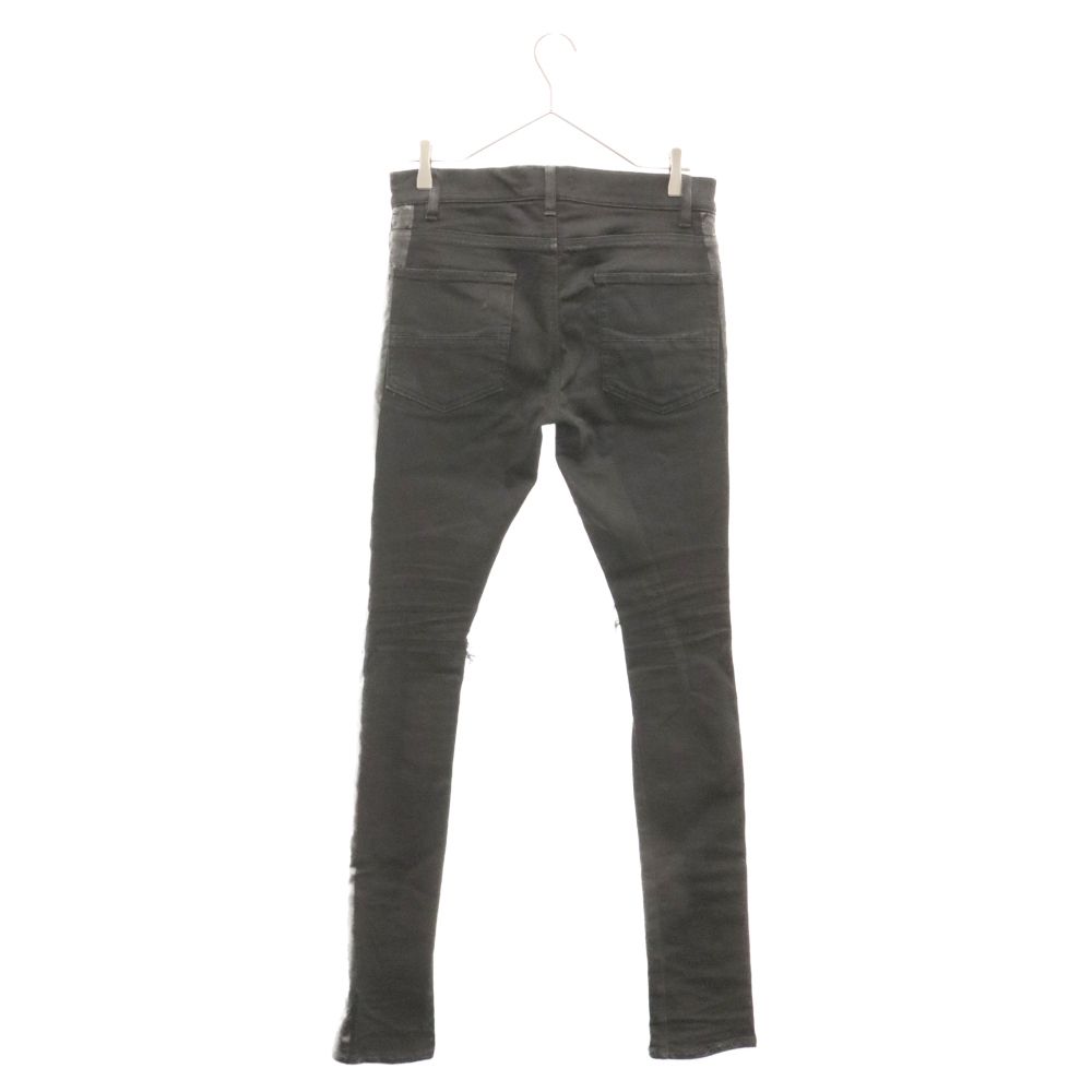 AMIRI (アミリ) 18SS サイドラインダメージ加工スキニーデニムパンツ  