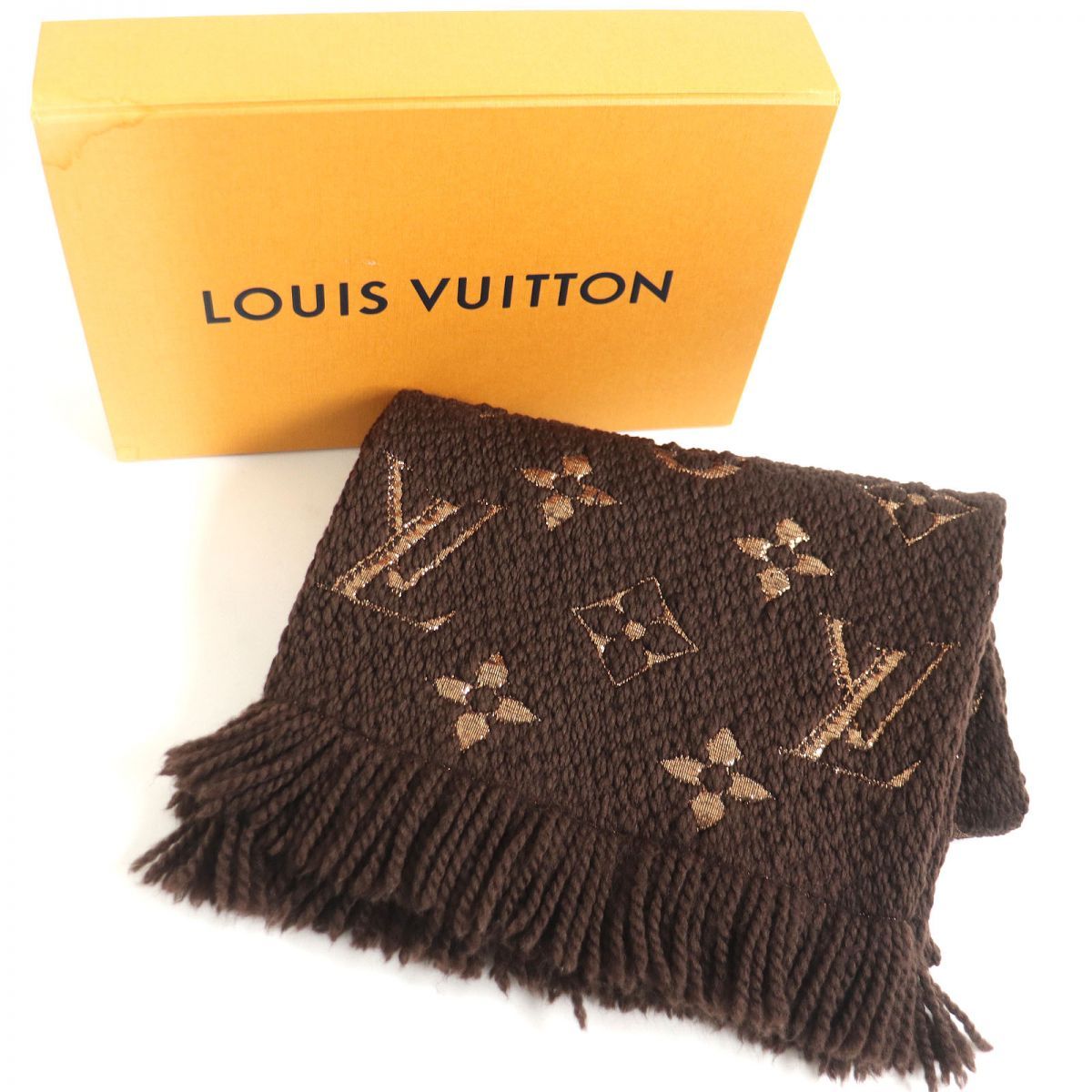 美品□2018年製 LOUIS VUITTON/ルイヴィトン M71383 エシャルプ ロゴ