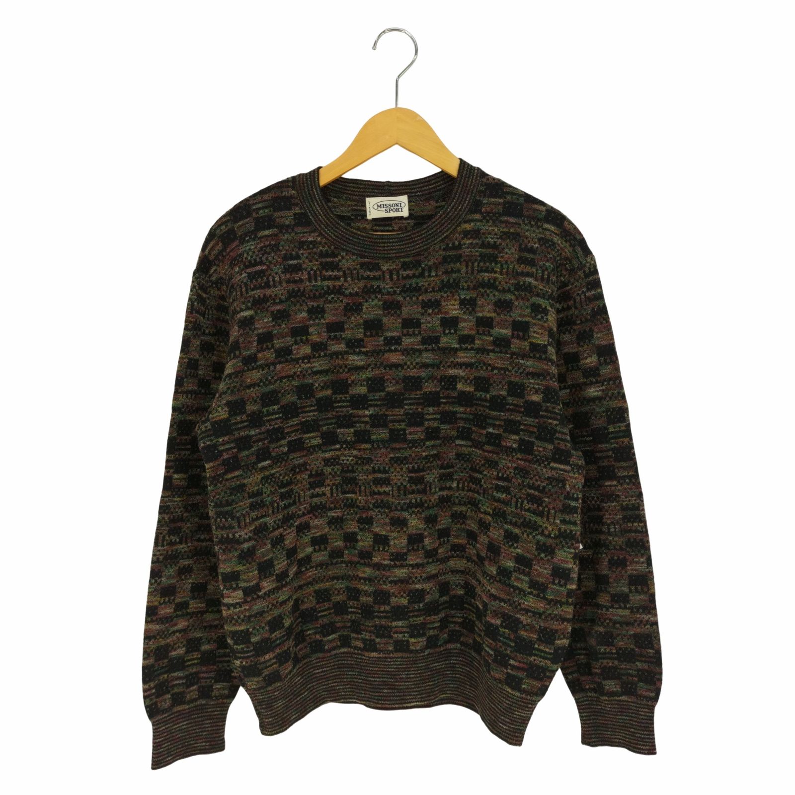 ミッソーニスポーツ MISSONI SPORTS イタリア製 総柄ウールニット