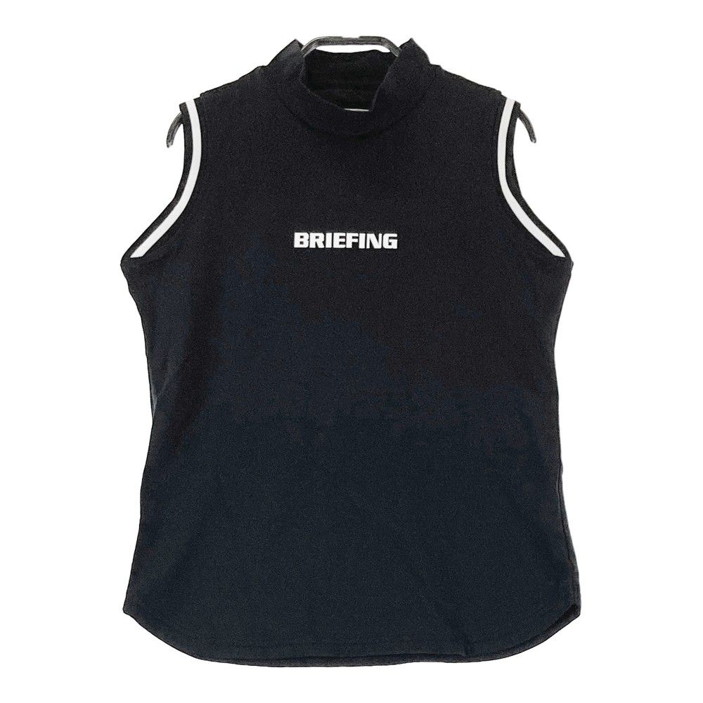 BRIEFING ノースリーブポロシャツ 黒/ホワイト S 未使用品 BRIEFING ノースリーブポロシャツ 黒/ホワイト S 未使用品