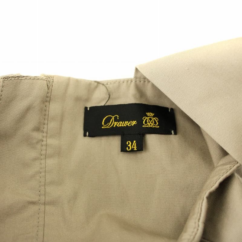 ドゥロワー Drawer コットンノースリーブオールインワン サロペット