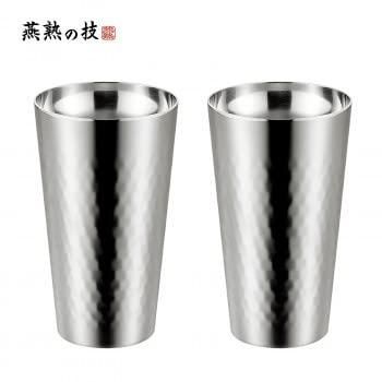5営業日で発送 よこやま 燕熟の技 チタン二重タンブラー240ml 2P ミラー仕上げ EJA-3000 1758040