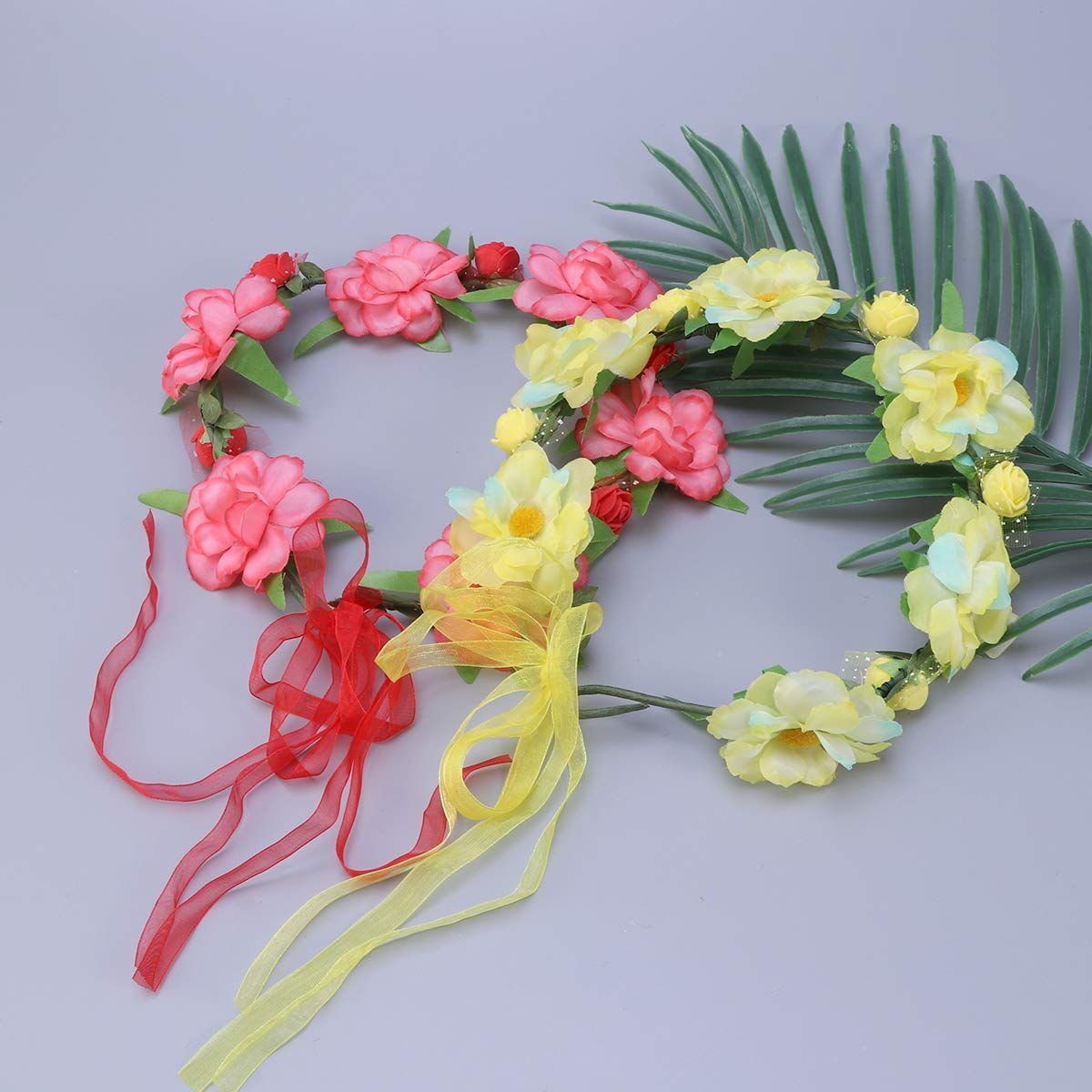 花冠 花かんむり ヘッドドレス お花の冠 花嫁 : フラワー Frcolor | 髪