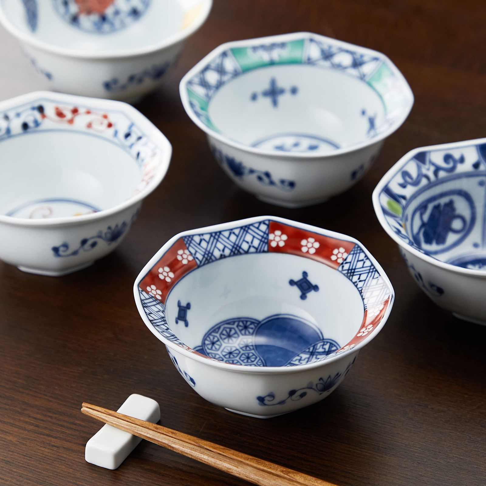 八角小鉢揃 化粧箱入