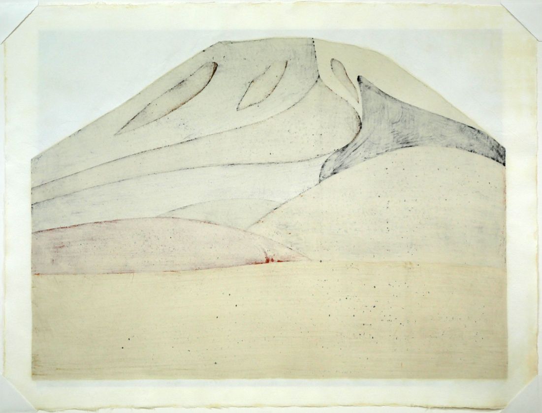 美品 秋山巌「お山のみほとけ」木版画 1983年 直筆サイン・落款有 額縁 美品 秋山巌「お山のみほとけ」木版画 1983年 直筆サイン・落款