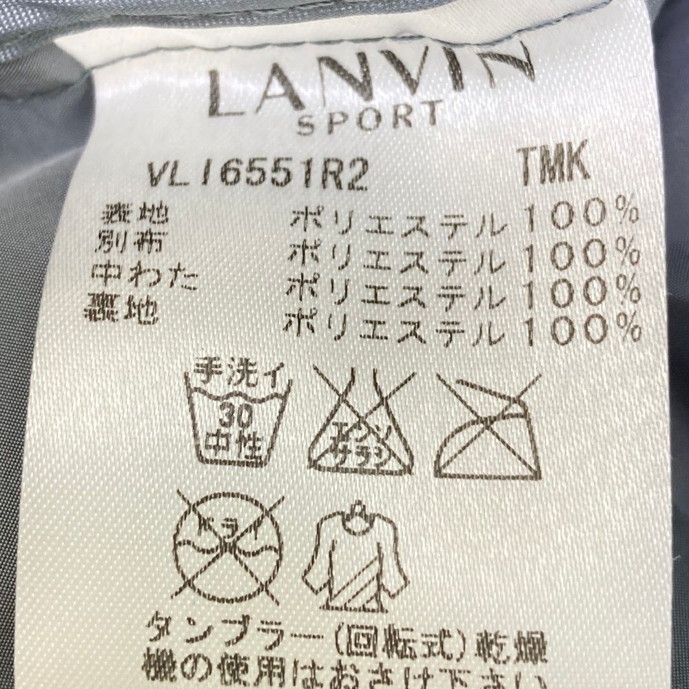 サイズ：38 LANVIN SPORT ランバン スポール  2WAYフルジップ 中綿ベスト ボーダー柄 グレー系 [240101178770] ゴルフウェア レディース ストスト