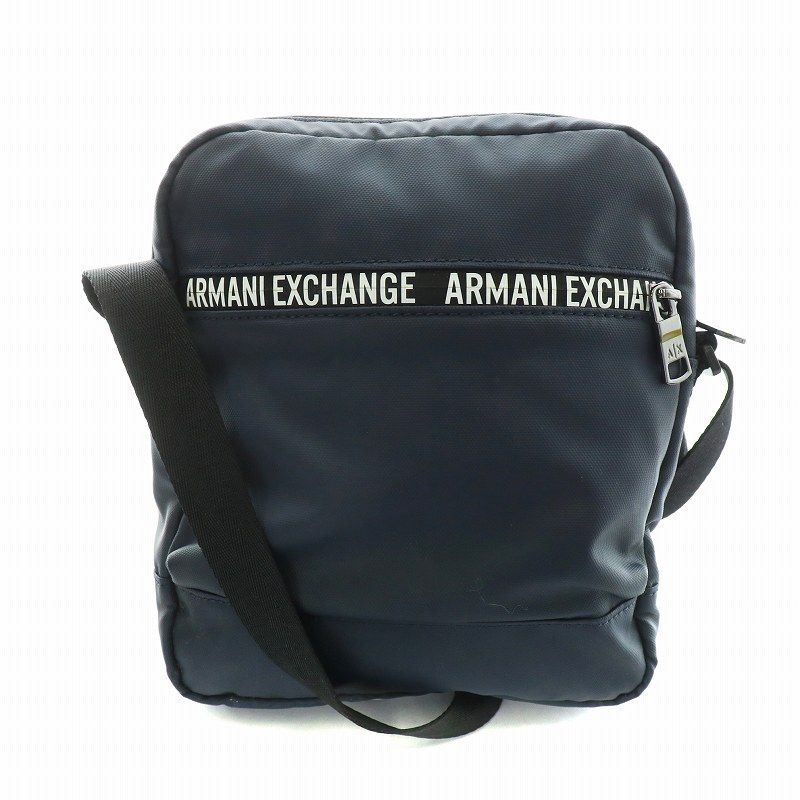 アルマーニエクスチェンジ A|X ARMANI EXCHANGE ショルダーバッグ 斜め掛け ロゴ ナイロン 紺 ネイビー GY04 |MQ