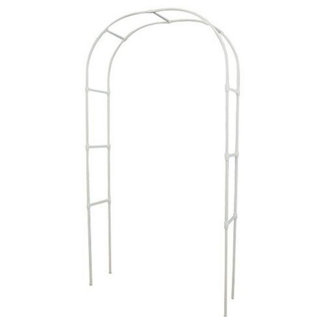 DAIM 第一ビニール 組み立てかんたんフラワーアーチ ホワイト W120 ガーデンアーチ 薔薇 バラ 工具不要 つる性植物 クレマチス