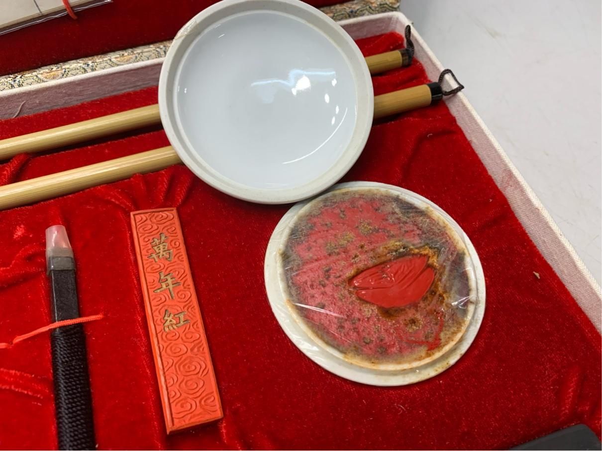 篆刻セット コンプリートセット 印西 刀 印床 石材 レトロ アンティーク ヴィンテージ A9646A08 NEXPOTALLINN_EU