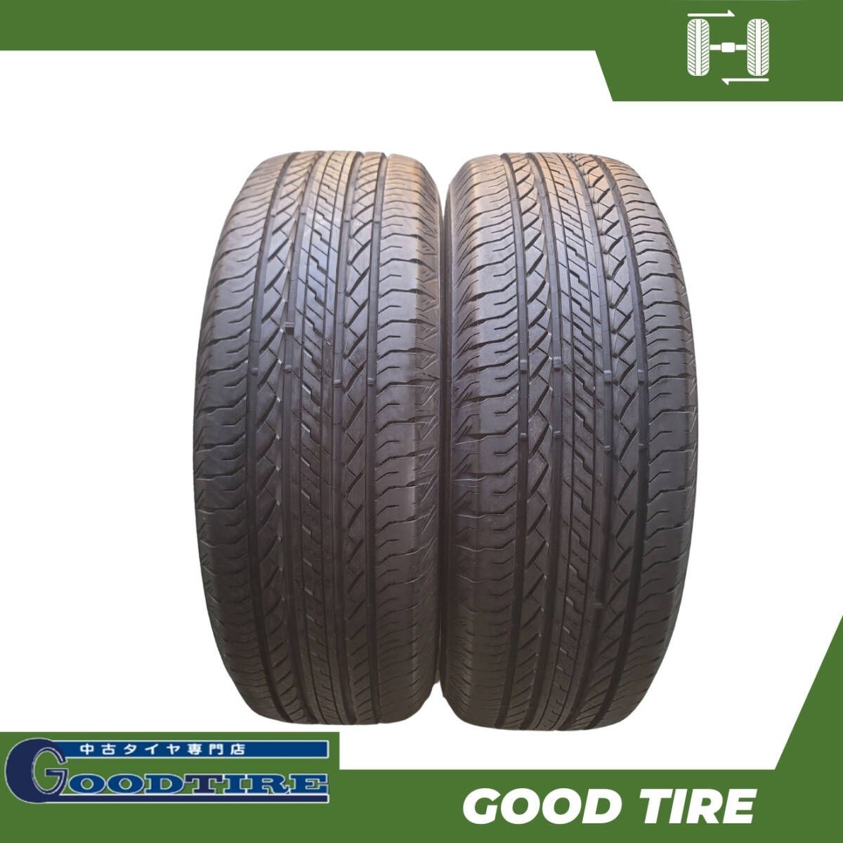 225|65R17 2021年製 夏用2本 8分山 ブリヂストン DUELER H|L タイヤ タイヤ 6369