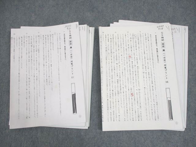 未使用！SS特訓　灘　国語全14回 SAPIX サピックス 小6 SS特訓 国語 灘(1日目)対策プリント01～14