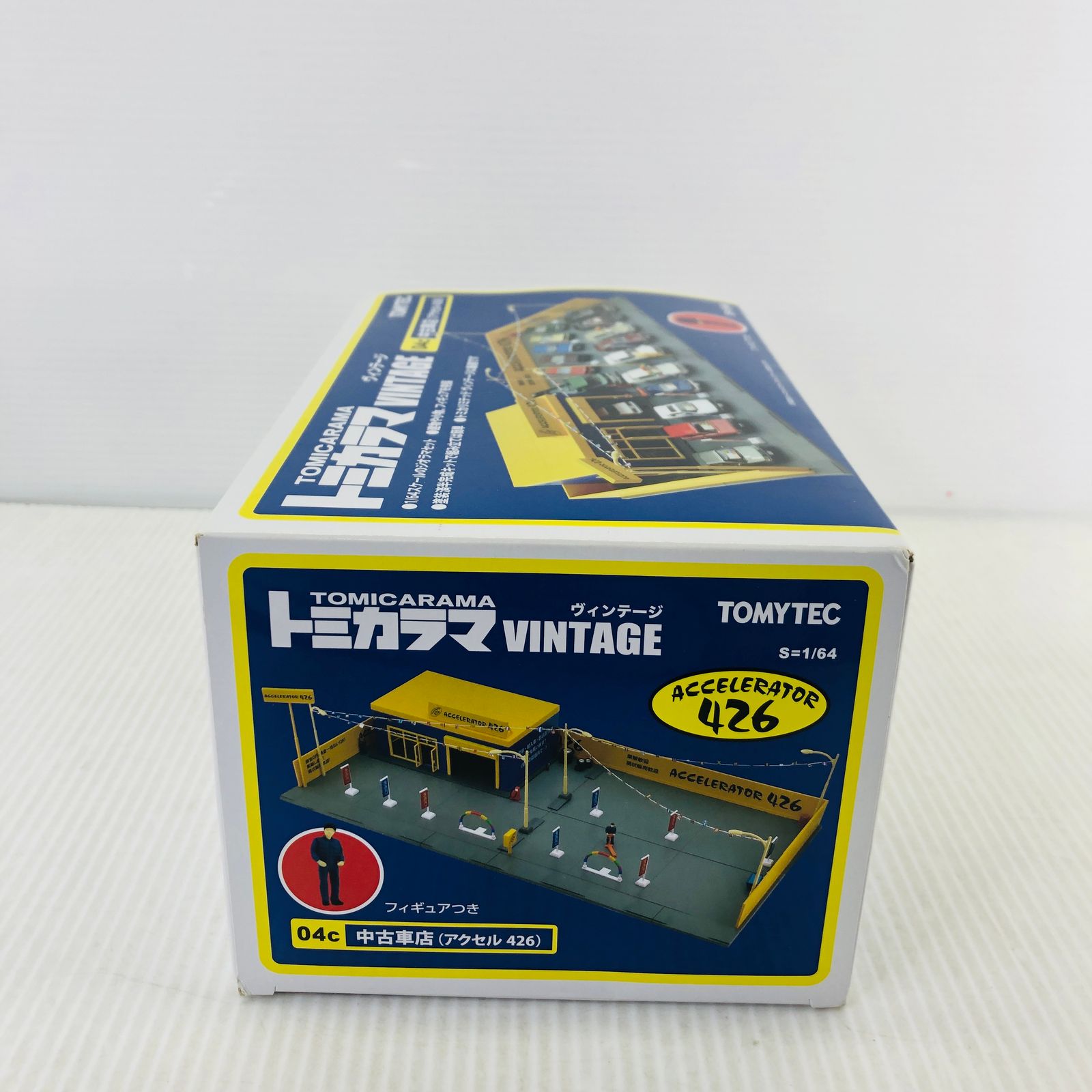 内未開封 TOMYTEC トミカラマ ヴィンテージ 1/64 04a 中古車店 高速モータース 未開封品トミカラマ ヴィンテージ タイヤショップ（ブリヂストン