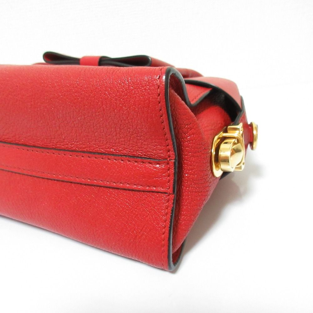 美品 miumiu ミュウミュウ マドラスフィオッコ レザー 2way