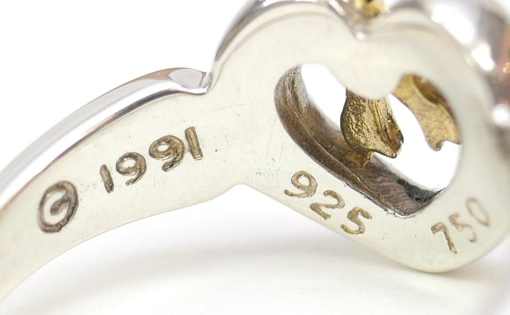 ティファニー TIFFANY&Co. 指輪 ハート リボン リング ＃10 /シルバー