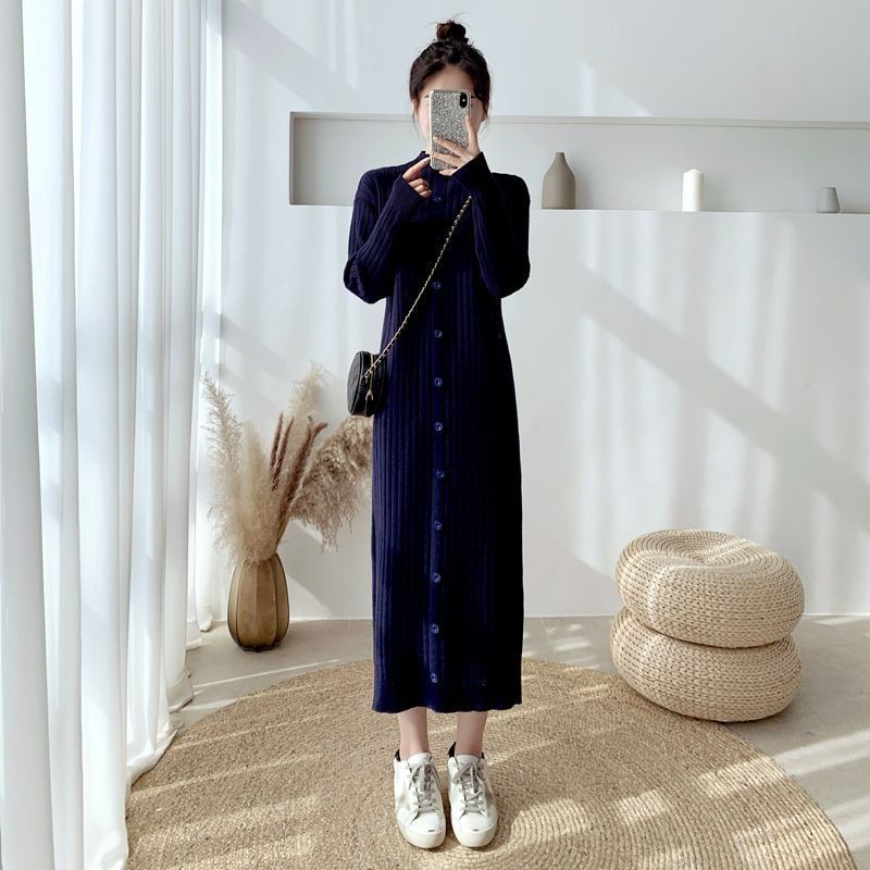 ロングワンピース レディース 長袖 ニットワンピース ワンピース ロング マキシワンピース 袖あり ニット 柔らかい 無地 シンプル カジュアル フォーマル 通勤 通学 ワンピスター 秋冬 体型カバー 春 秋 冬 xkmilyx116 DZ20