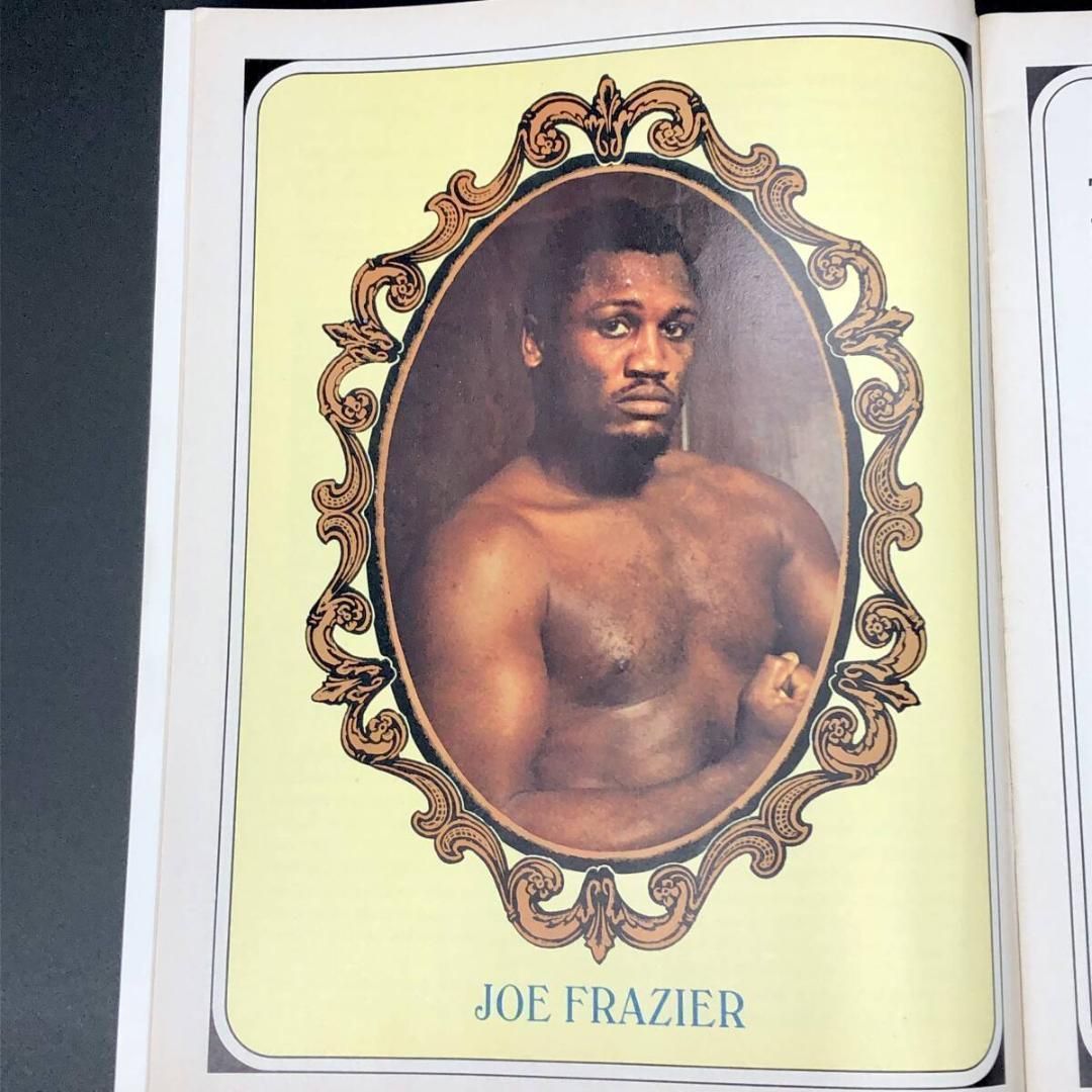 1971年 ビンテージ ボクシング 世界ヘビー級タイトルマッチ ジョー フレージャー vs モハメド アリ 第1戦 試合プログラム パンフレット POP_KOS