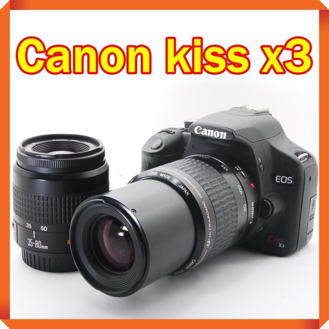 ❤ Canon EOS Kiss x3 一眼レフ スマホ転送 キヤノン 276k1100 - メルカリ