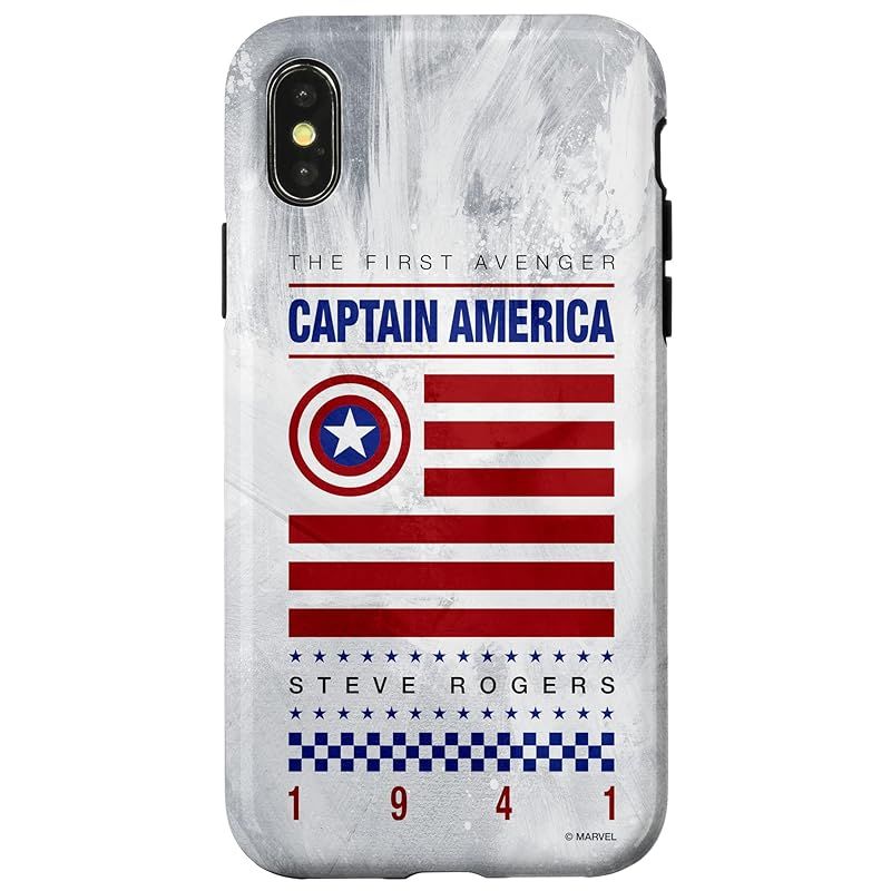 新品　iPhone X/XS Marvel The First Avenger キャプテンアメリカ スティーブ・ロジャース 1941 スマホケース