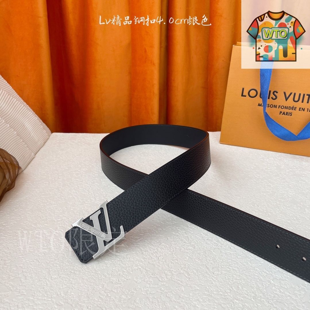 【処分特価/常識内言い値可】ルイ・ヴィトン ブラックレザーベルト 今日特価】Louis Vuitton ルイヴィトン レザーベルト-1 - メルカリ
