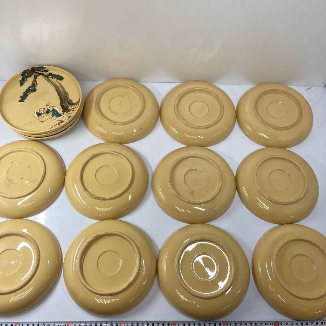 布志名焼 高砂図 皿 14枚 木箱付 トコト 東さ5-0827① - メルカリ