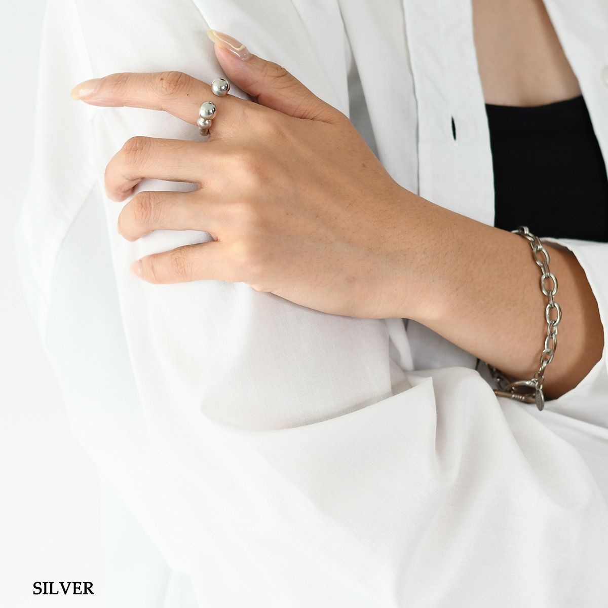 JIL SANDER シルバーリング 未使用 ジルサンダー リング シルバー 中古・古着通販】JIL SANDER (ジル