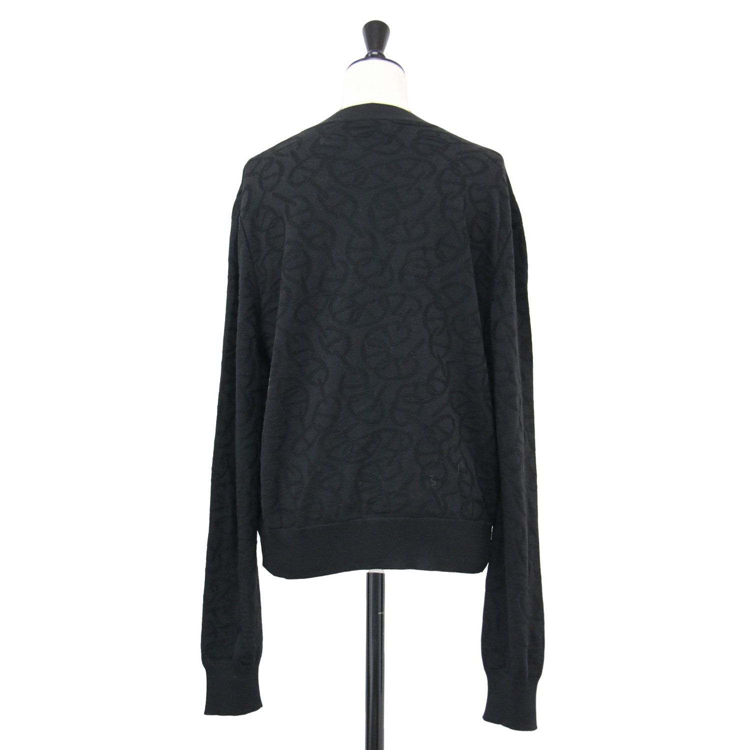 美品】HERMES エルメス カーディガン ブラック 黒 サイズ:42(XL