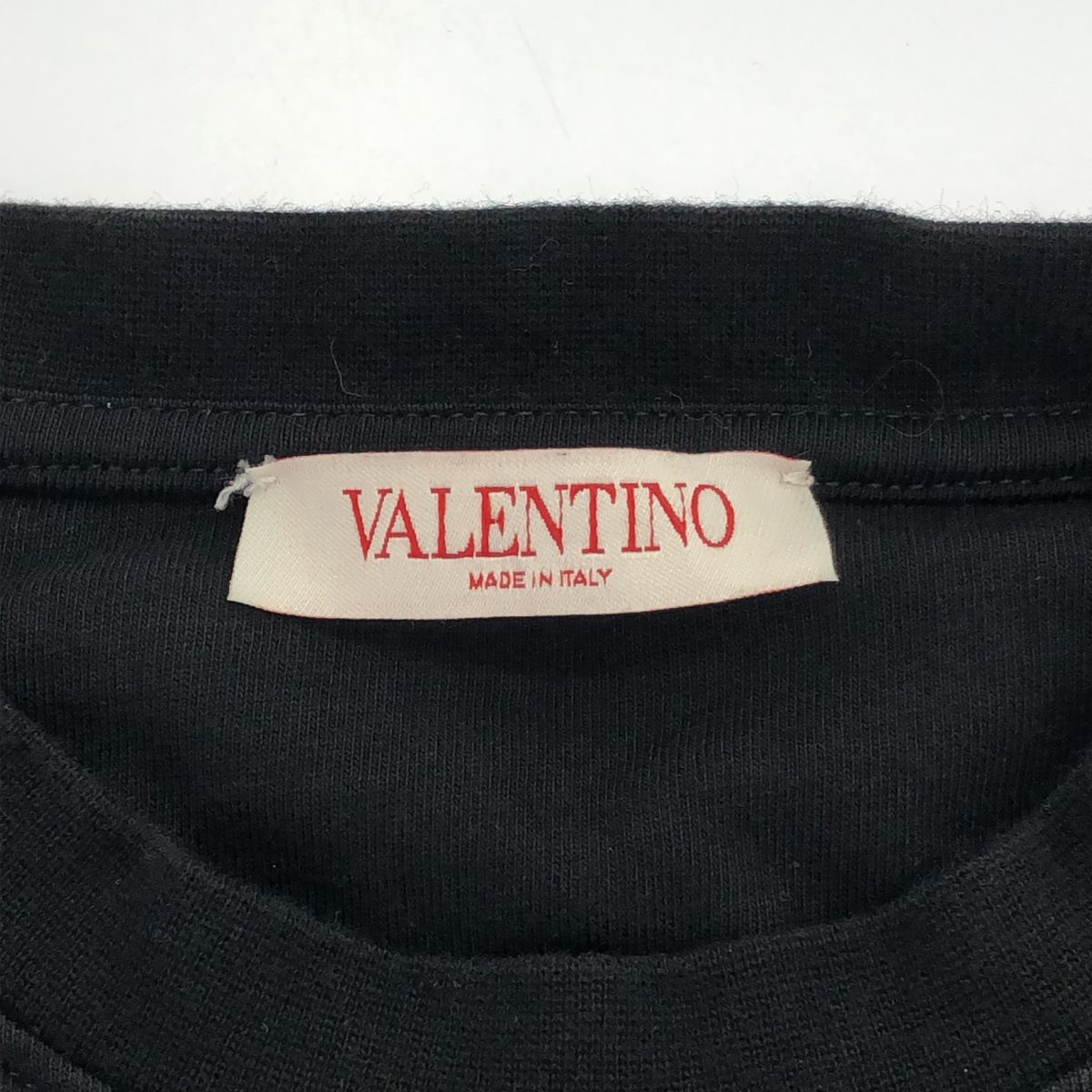 VALENTINO ヴァレンティノ 黒 ブラック ロゴ Tシャツ 2V3MG12U95D 