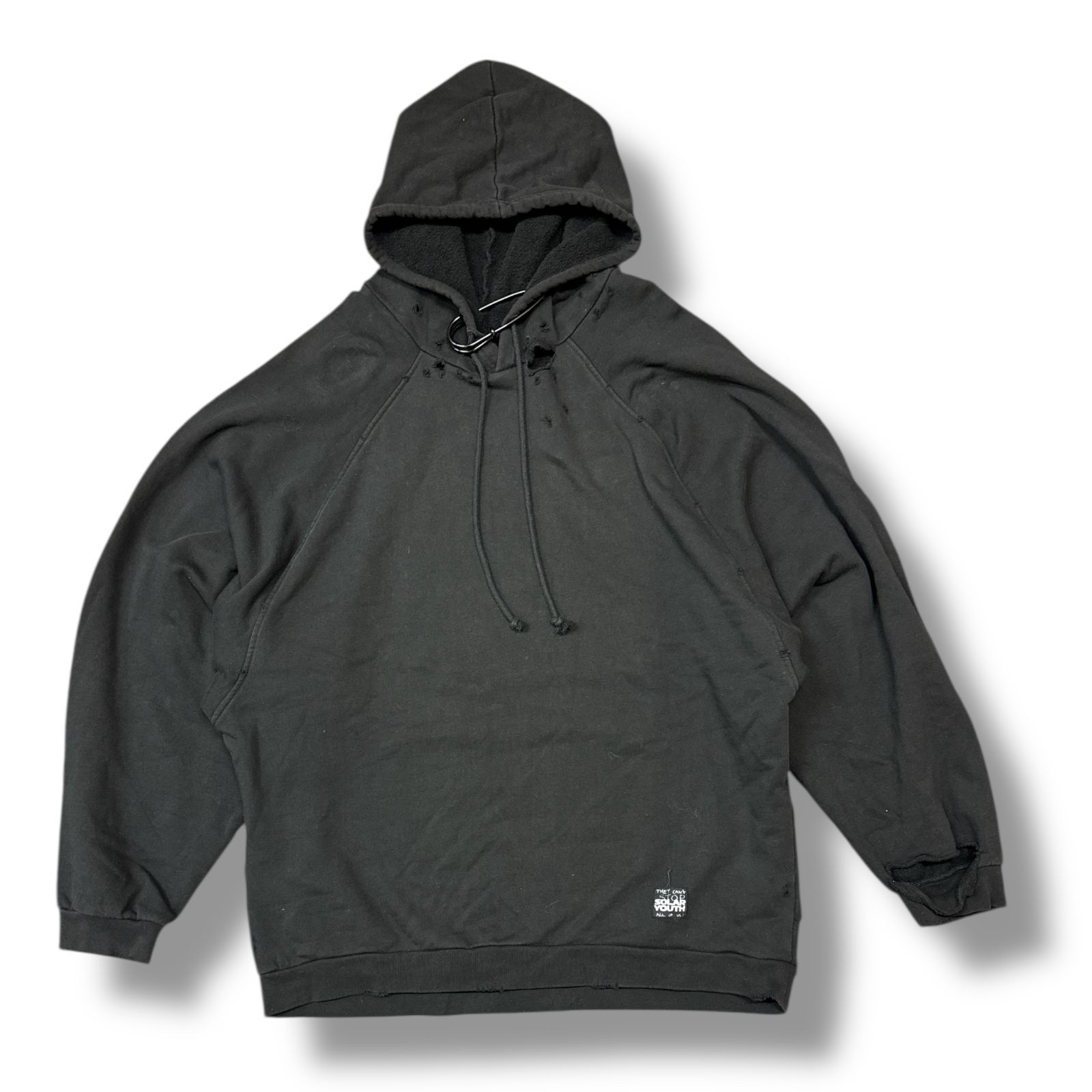 RAF SIMONS 20AW Destroyed Oversized Hoodie オーバーサイズ