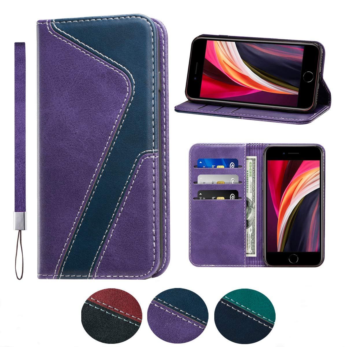 【新着商品】軽量 カードポケット スタンド機能 おしゃれ 人気 マグネット式 シ