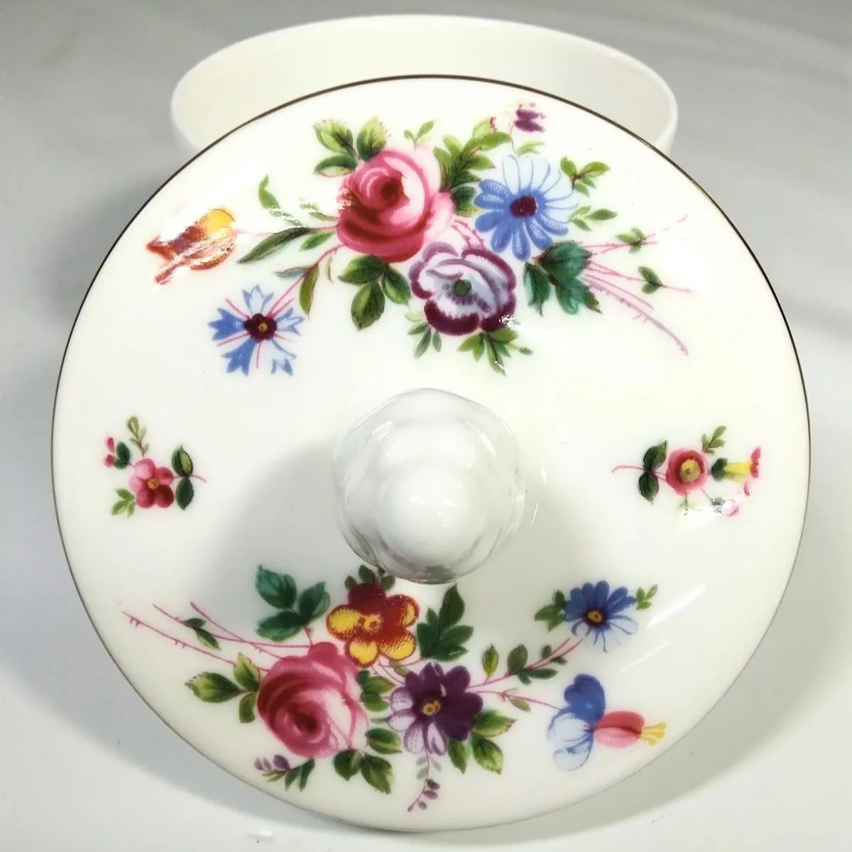 美品】MINTON ミントン マーロウ シュガーポット＆トレー セット 花柄