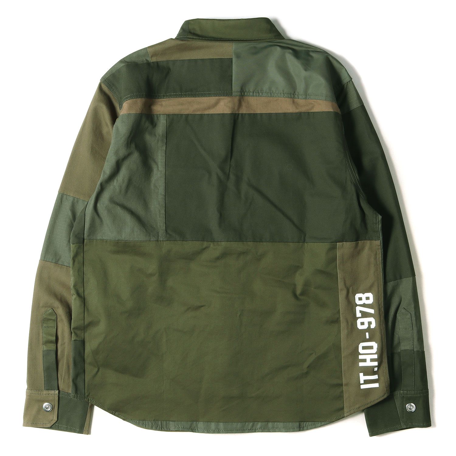 DIESEL パッチワークミリタリーシャツジャケット